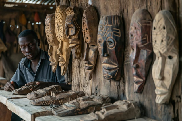 Ali Sabieh Djibouti wooden masks