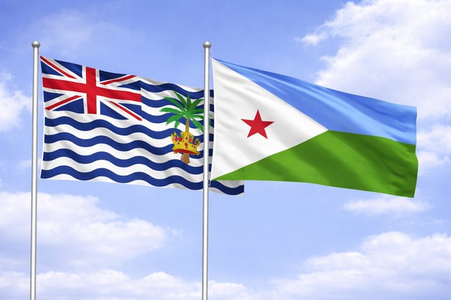 Djibouti and British Indian Ocean Territory Flag Together