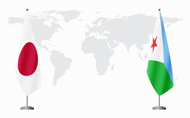 Japan And Djibouti Flags
