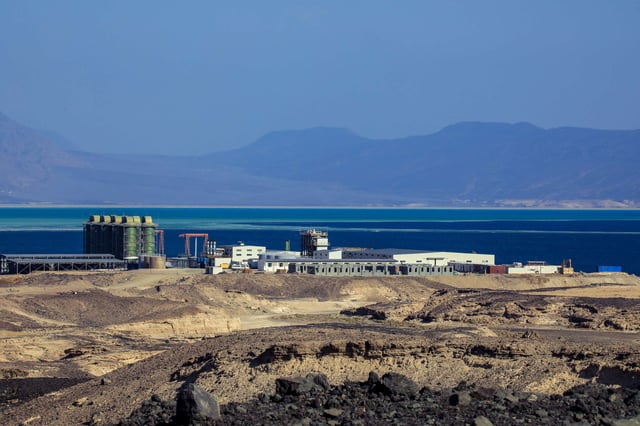 Manufacturing Of The Salt From The Lake Assal Djibouti