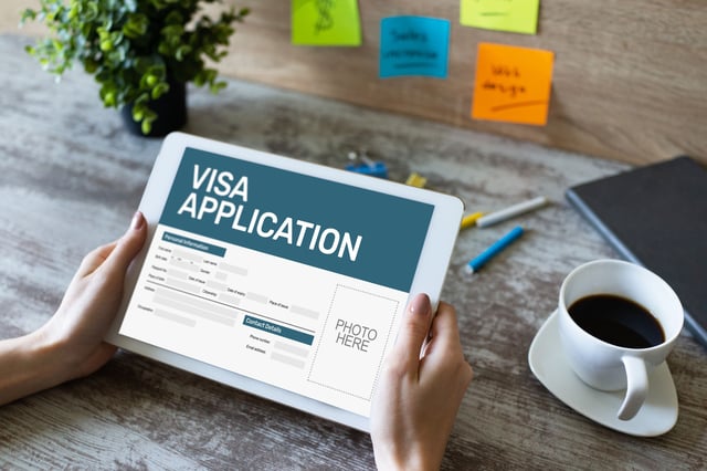 Online Visa Application Form On Screen Country Visit Permit