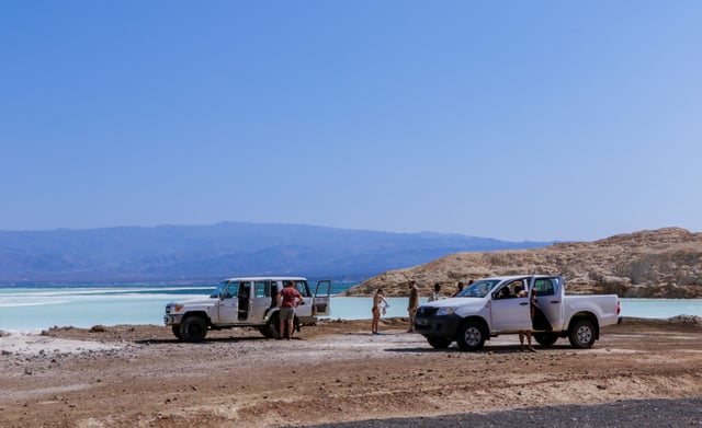 Road Way To The Lake Assal Djibouti