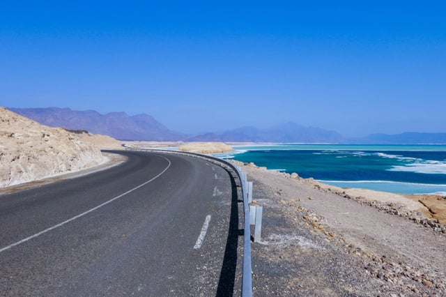Road Way To The Lake Assal