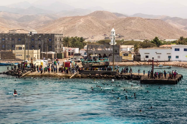 Tadjoura Djibouti View Of The Port Of Tadjoura