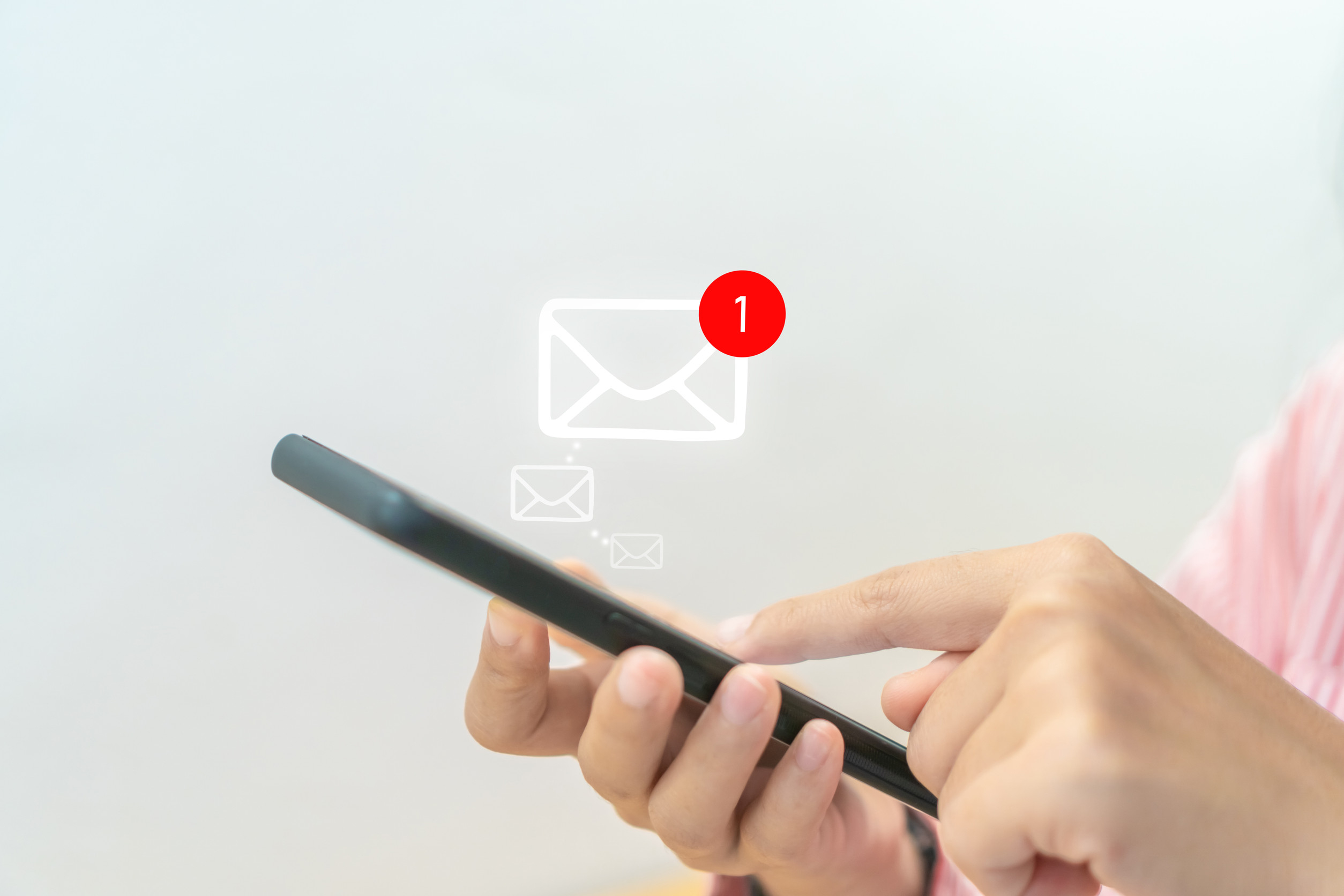 New Email Alert Sign Icon Pop Up Communication