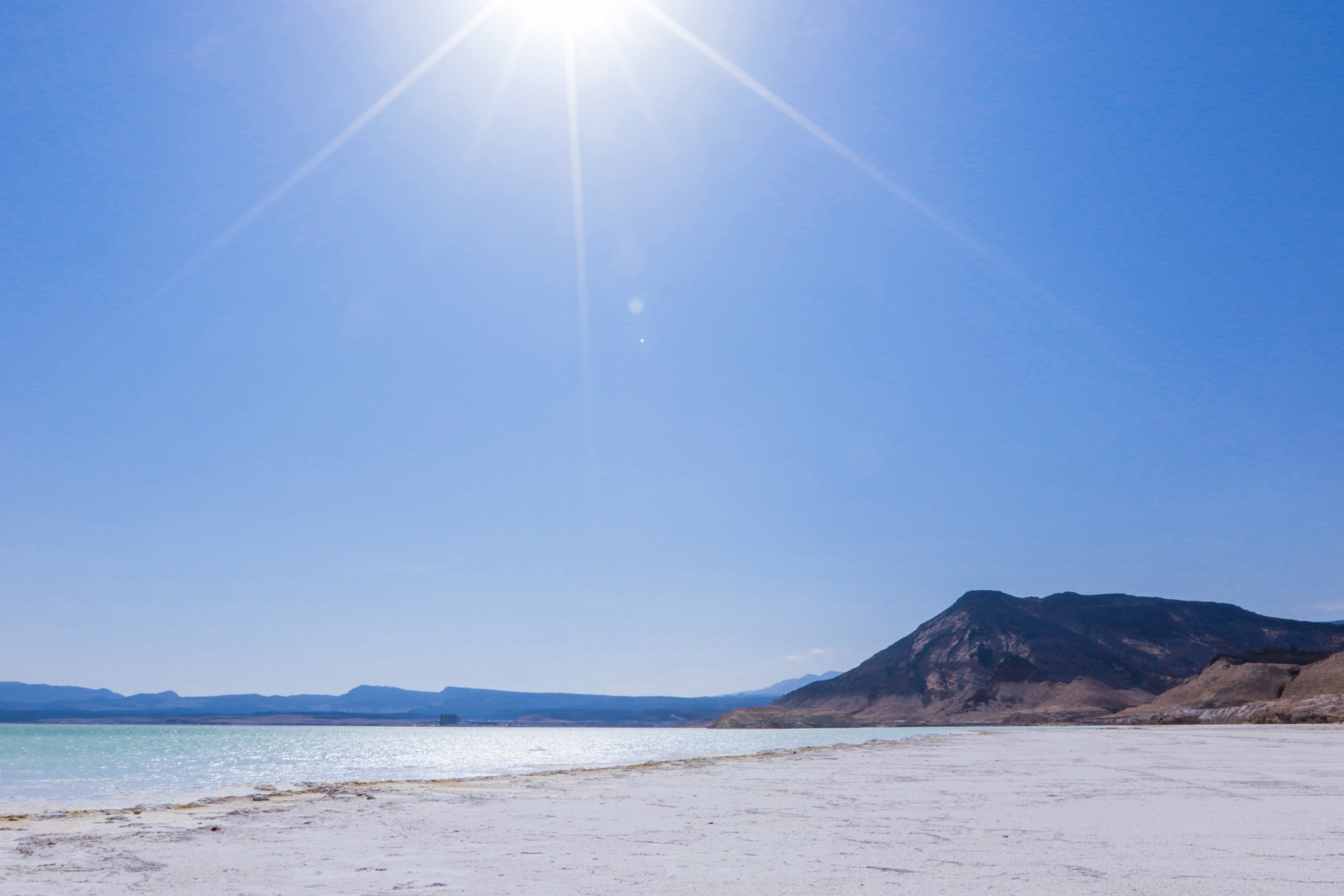 Salty Coastline Of The Lake Assal Djibouti