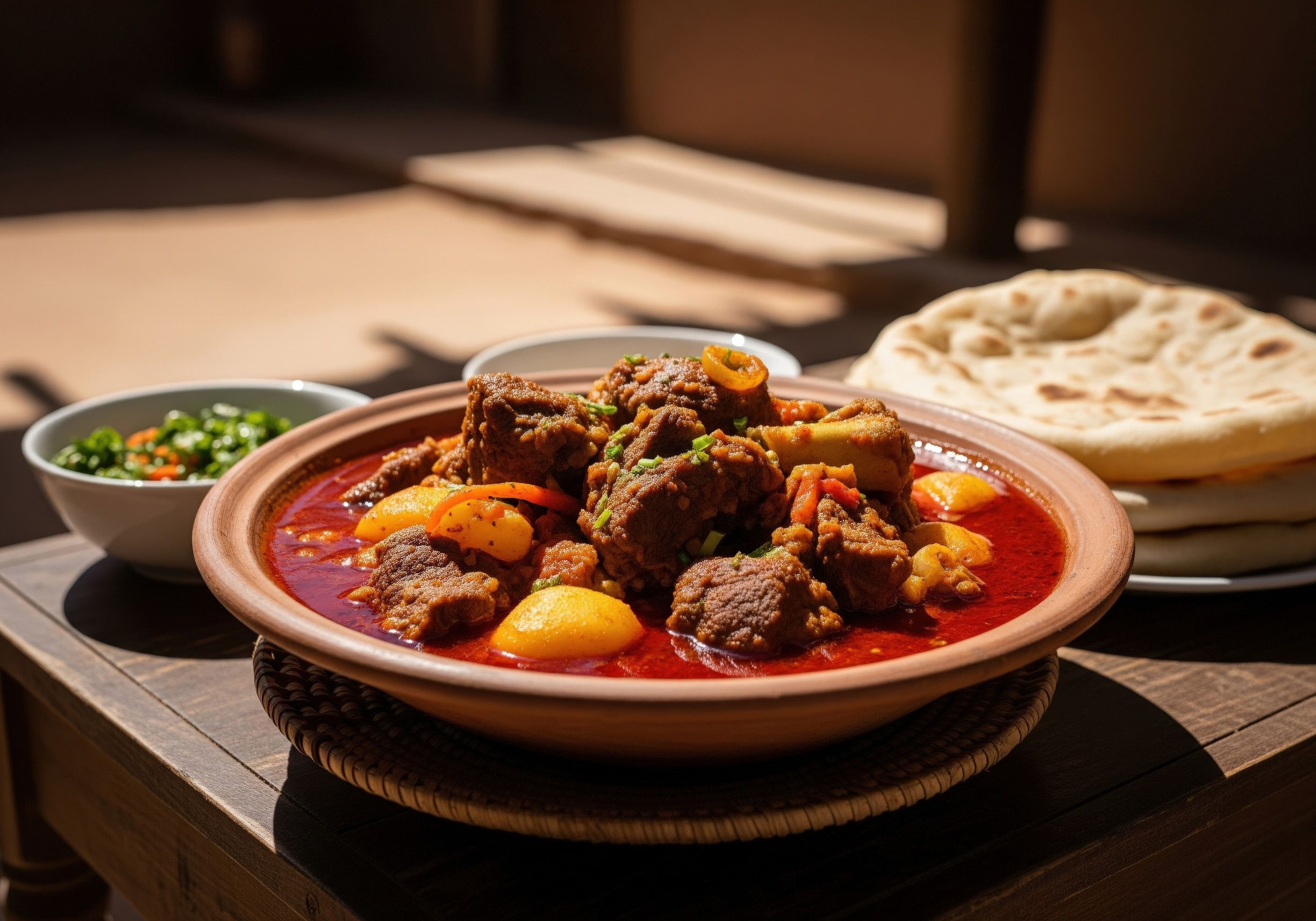 Traditional Djiboutian Skudahkharis A Hearty Lamb Stew With Potatoes