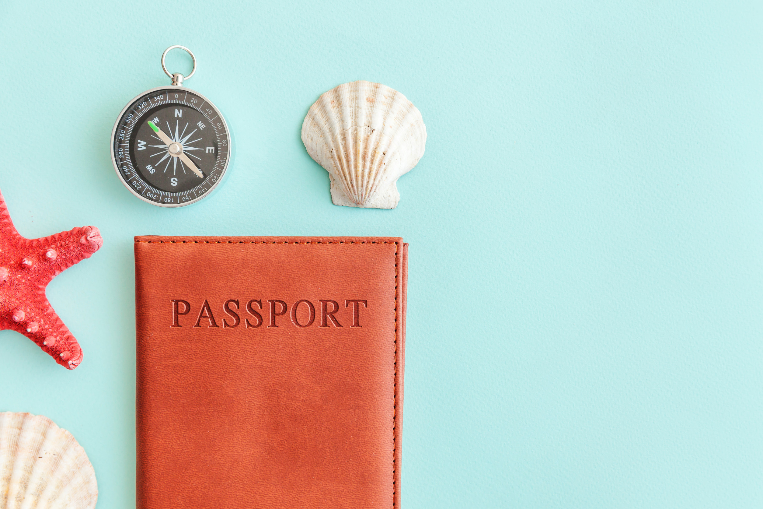 Vacation Travel Adventure Trip Concept Minimal Simple Flat Lay